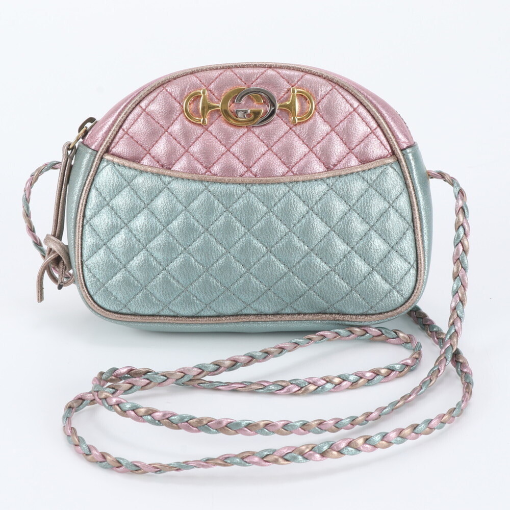 Gucci Horsebit Interlocking G 534951 Quilted Leather Shoulder Bag for Women
